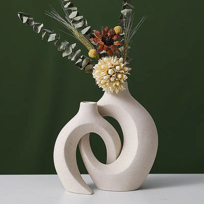 European Minimalist Ceramic Vase Set Minimalist Decor