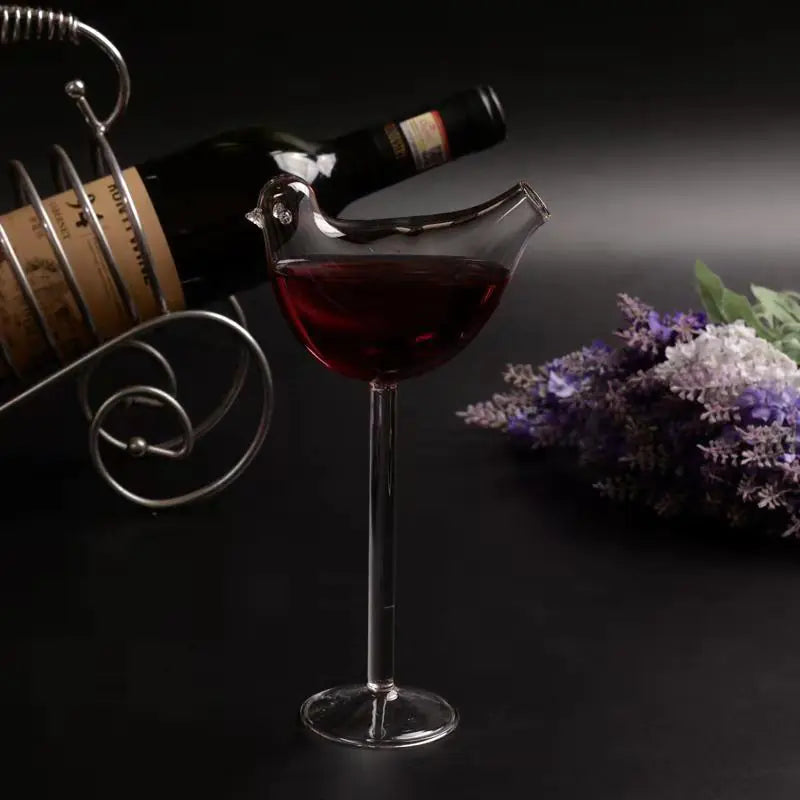 Bird Shaped Cocktail and Champagne Glass, 180ml Artistic Flute