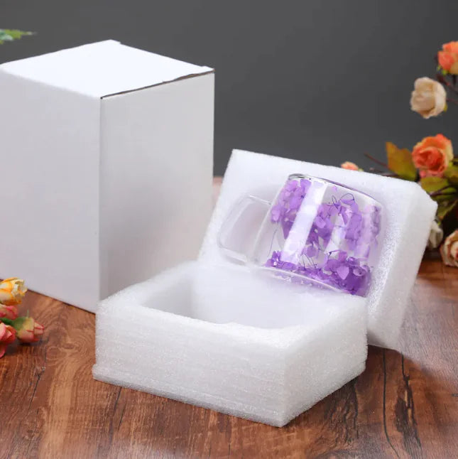 Double Layer Borosilicate Glass Coffee Cup, Heat Resistant Mug