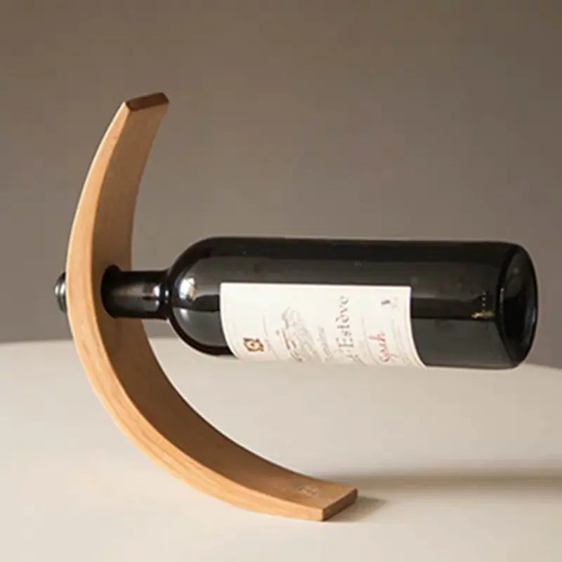 Modern Wooden Wine Rack, Contemporary Wine Display Stand