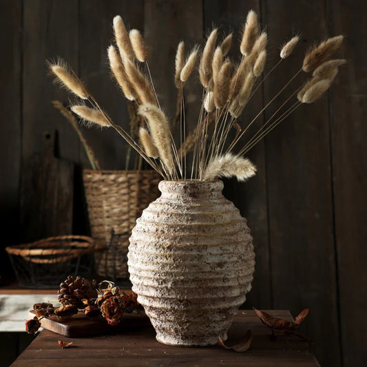Antique Stoneware Ceramic Vase – Rustic Charm
