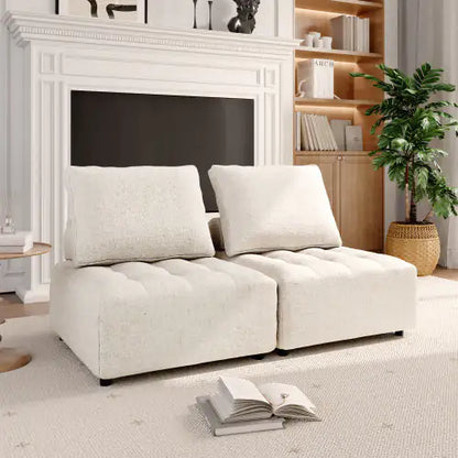 Outdoor Sectional Sofa – Aluminum Couch with Waterproof Cushions