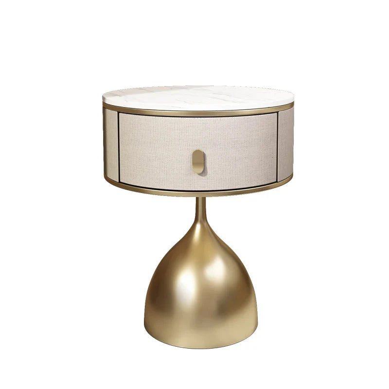 Luxury Unique Gold Nightstand