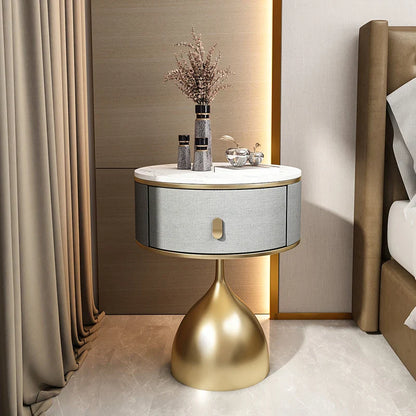 Luxury Unique Gold Nightstand
