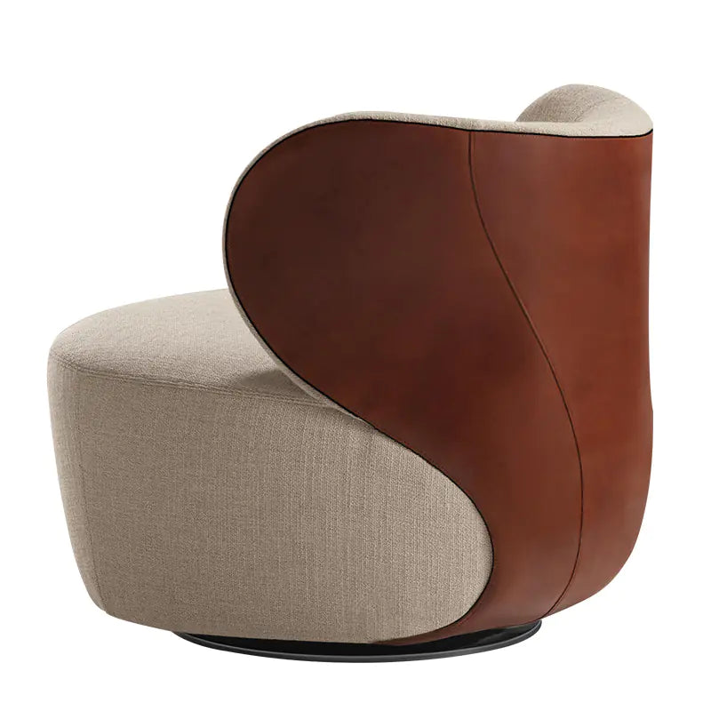 Compact Modern Minimalist Swivel Sofa Armchair