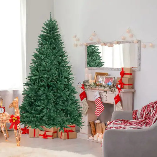 7.5ft Lifelike Artificial Christmas Tree Unlit