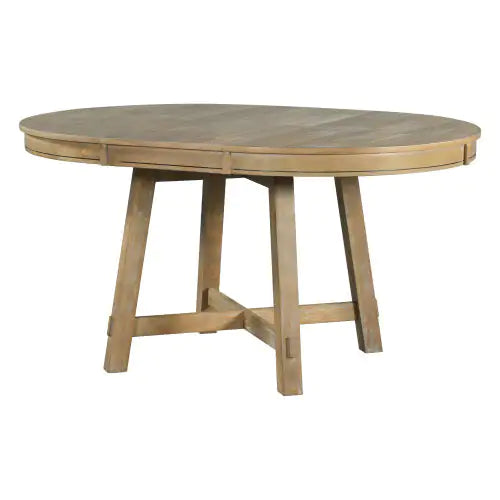 Circular Expandable Solid Wood Dining Table