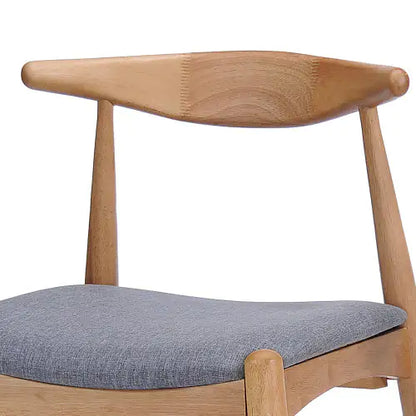 Gray Set of 2 Modern Dining Chairs - Mid Century Chair, Wood Chair