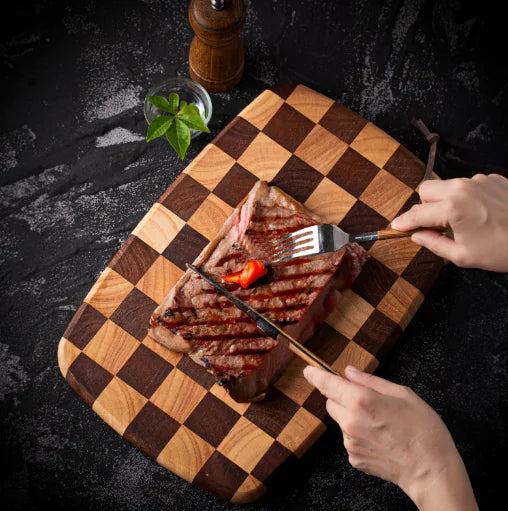 Premium Solid Wood Non-Slip Cutting Board