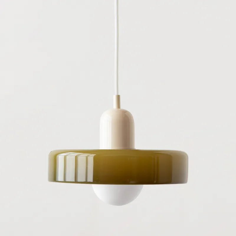 Modern Glass Chandelier in Multiple Colors