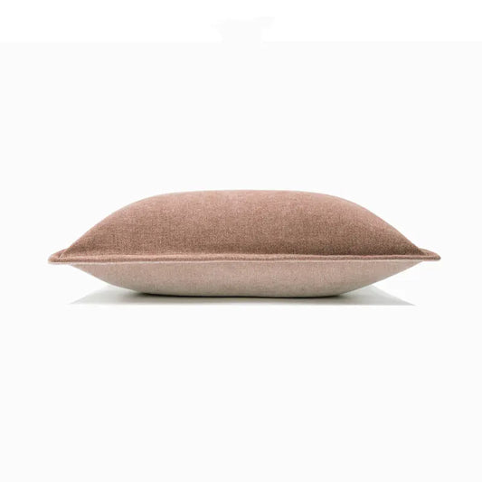 Wabi Ji Red Contrast Cashmere Cushion in Chinese Style