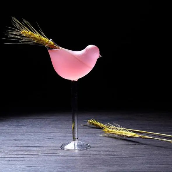 Bird Shaped Cocktail and Champagne Glass, 180ml Artistic Flute