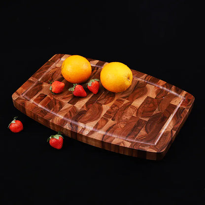 Premium Solid Wood Non-Slip Cutting Board