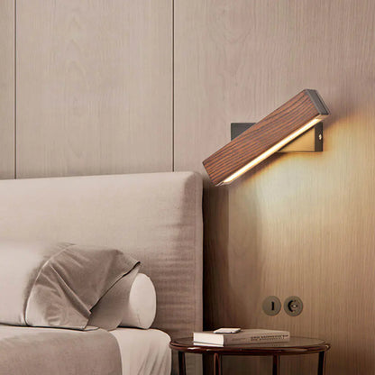 Rotatable Wood Beside Lights - Minimalist Decor LED Wall Lights
