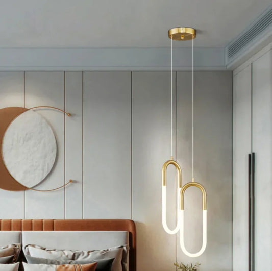 European Style Double-Head Bedside Lamp
