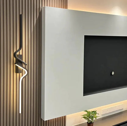 Modern Minimalist Black Wall Light - Large Beside Light