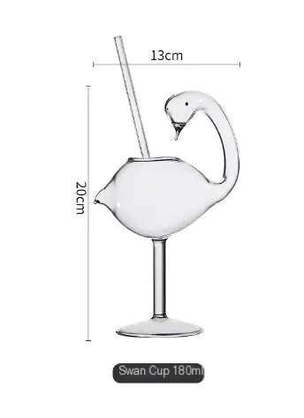 Swan Spiral Cocktail Glass, 200ml Wine Glass