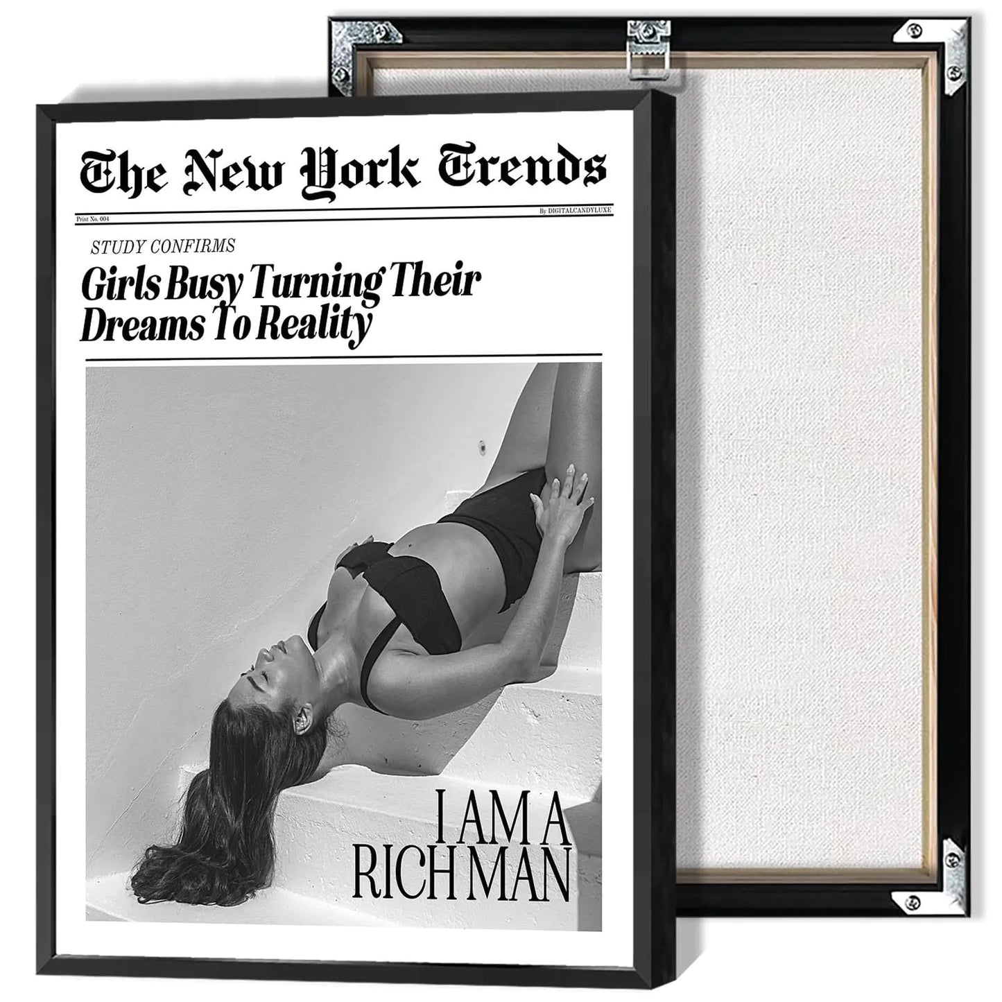 Vintage Girls Empowerment Canvas Wall Poster