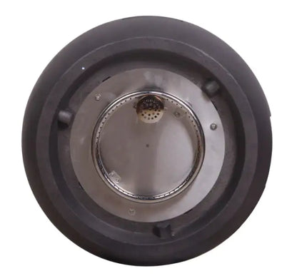 22” Round Concrete Gas Fire Pit – Modern Outdoor Propane Fire Bowl