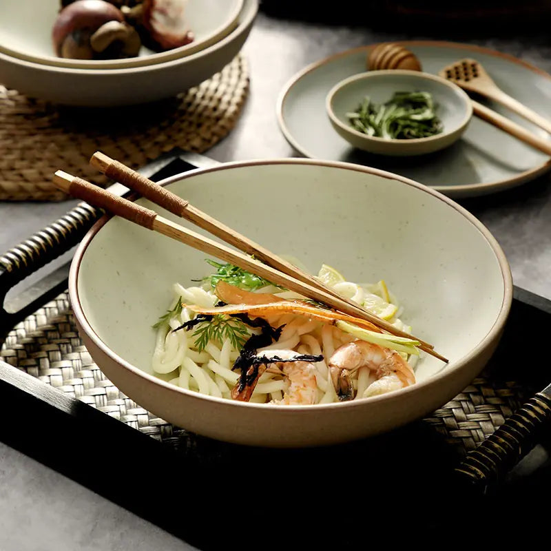 Modern Ceramic Ramen/Noodle Bowl Set