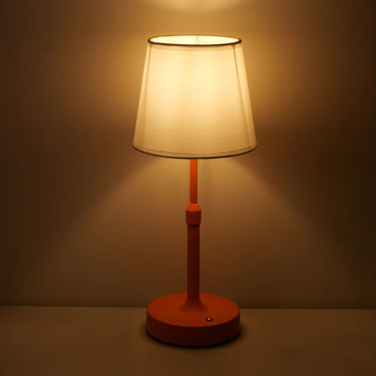 Vintage Fabric Table Lamp with Rechargeable Warm Light