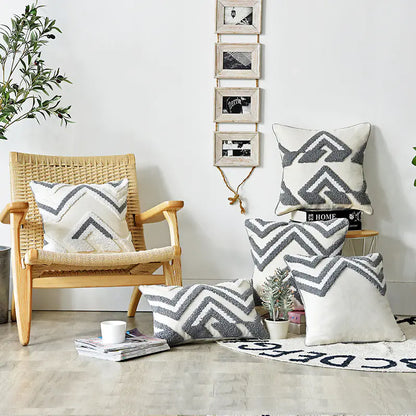 Retro Tufted Wind Cushion Pillow for Sofa