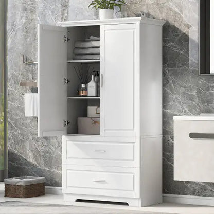 Bathroom Storage Cabinet - Tall Bathroom Cabinet with Shelves