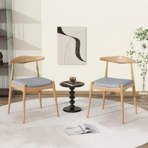 Upholstered Dining Chairs Set of 2 - Gray