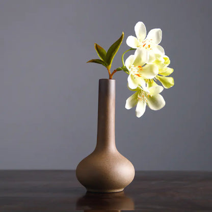 Chinese Vintage Ceramic Zen Flower Vase