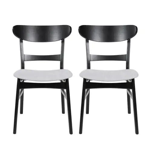 Mid-Century Upholstered Dining Chairs (Set)