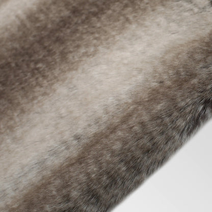 50” x 60” Brown Faux Fur Throw Blanket