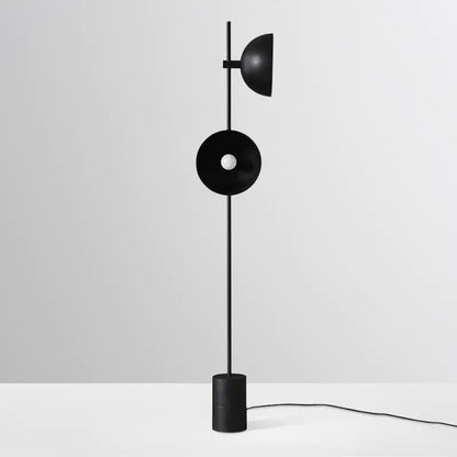 Minimalist Metal Floor Lamp with Marble Base, 92cm