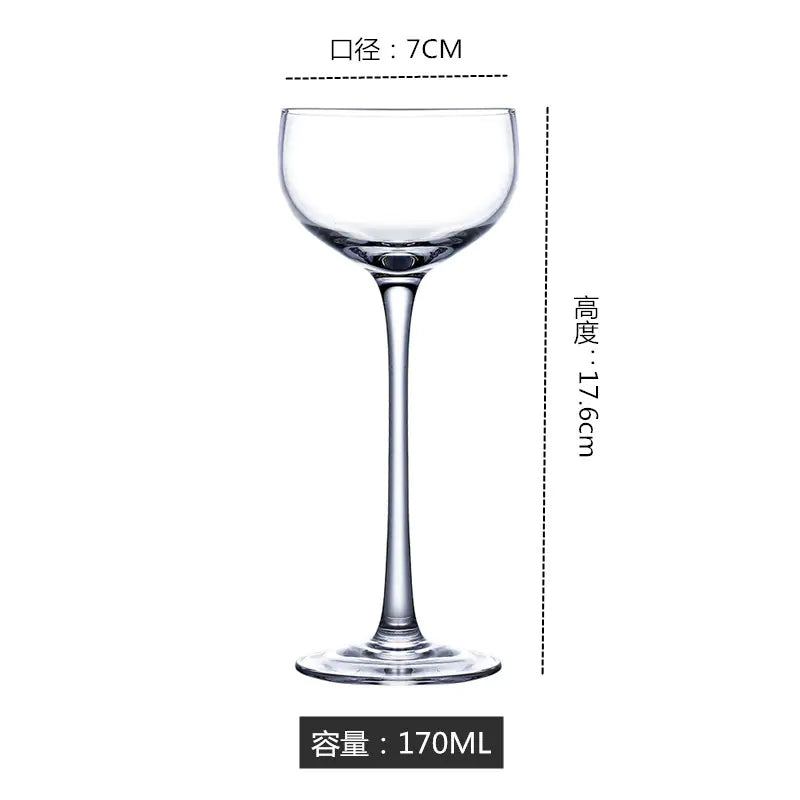 Japanese Handmade Highball Glass, Crystal Cocktail Tumbler 200ml