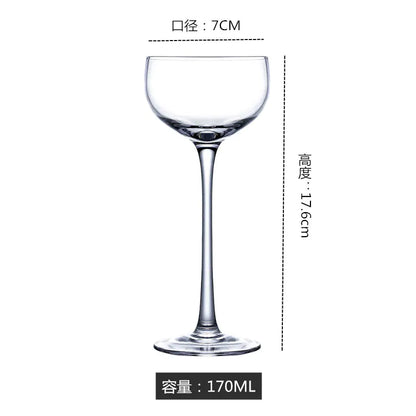 Japanese Handmade Highball Glass, Crystal Cocktail Tumbler 200ml