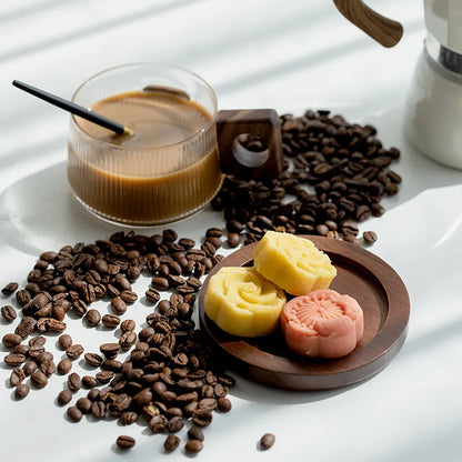 Glass Coffee Cup, Heat-Resistant Borosilicate Mug with Coaster