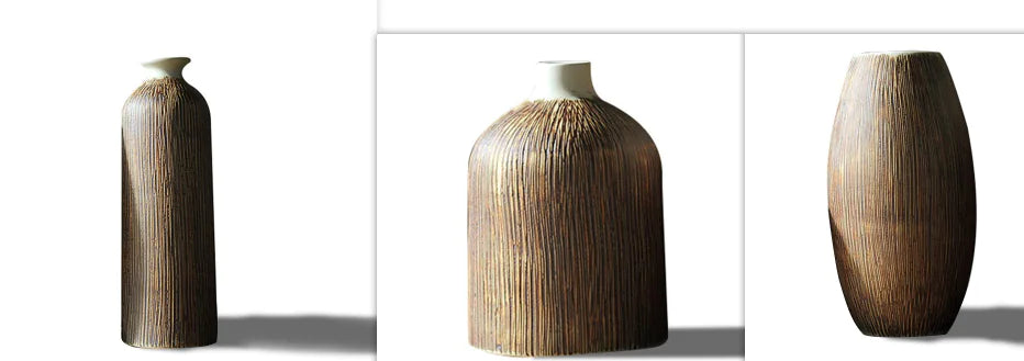 Handmade Chinese Ceramic Vase Set for Home