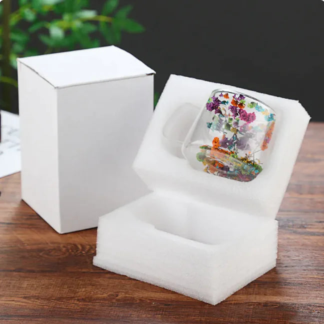 Double Layer Borosilicate Glass Coffee Cup, Heat Resistant Mug