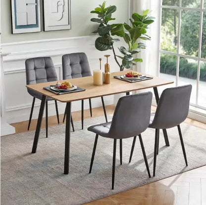 Set of 4 Upholstered Dining Chairs, Padded Seats for Dining Room