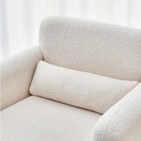 34" Modern Cashmere Fabric Single Sofa with Pillows