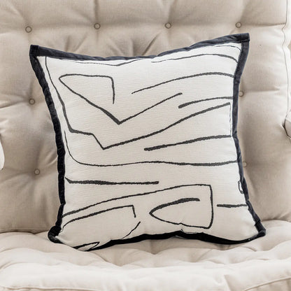 French Classic Black & White Pillow Covers 45x45cm