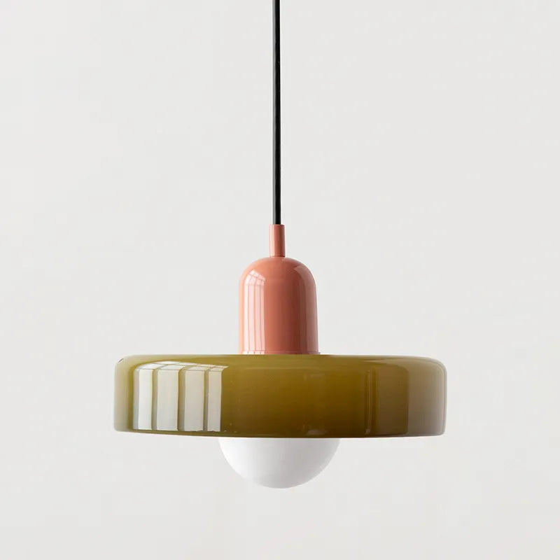 Modern Glass Chandelier in Multiple Colors