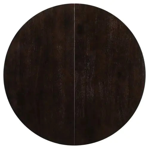 Circular Expandable Dining Table in Espresso
