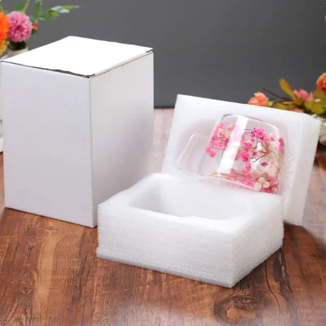 Double Layer Borosilicate Glass Coffee Cup, Heat Resistant Mug