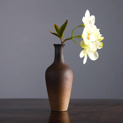 Chinese Vintage Ceramic Zen Flower Vase