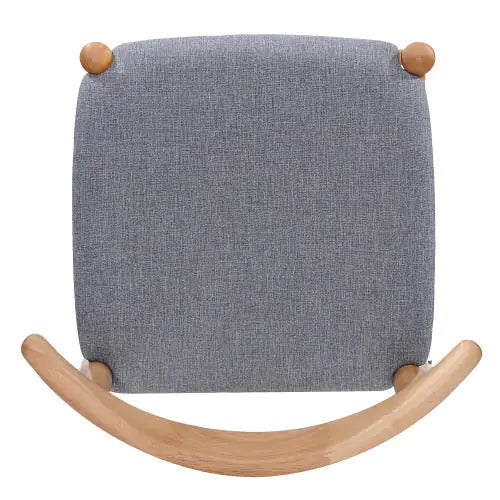 Gray Set of 2 Modern Dining Chairs - Mid Century Chair, Wood Chair