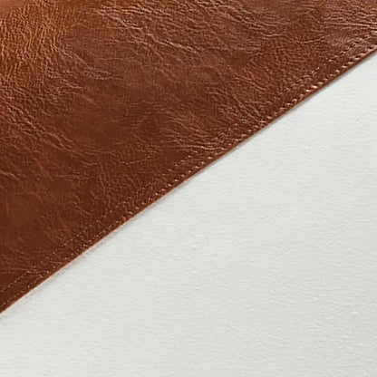 Premium Faux Leather Boho Pillow Cover 18x18