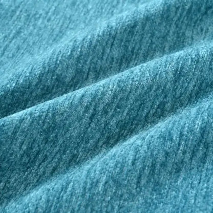 Turquoise Upholstered Accent Chair with Lumbar Pillow, Fabric Armchair