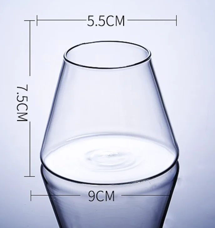 Mount Fuji Cocktail Glass, 280ml and 350ml Borosilicate Bar Glass