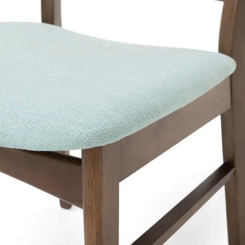 Mint Fabric Dining Chairs Set of 2
