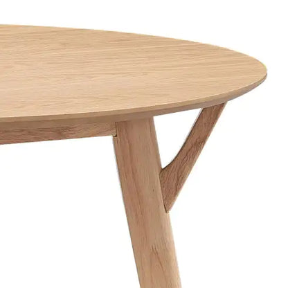 42" Wood Round Dining Table, Mid Century Dining Table